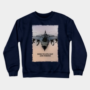 Fighter Jet Born P11 Crewneck Sweatshirt